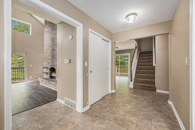 5643 Ivanrest Ave SW, Wyoming, MI 49418 - hall featuring baseboards and stairs