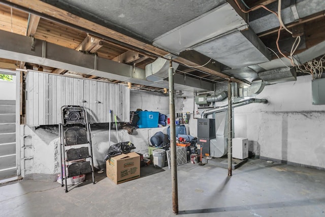105 Renker Rd, Lansing, MI 48917 - basement with heating unit