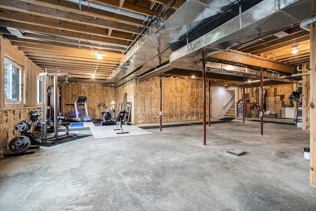 18919 I Dr N, Marshall, MI 49068 - basement featuring stairway