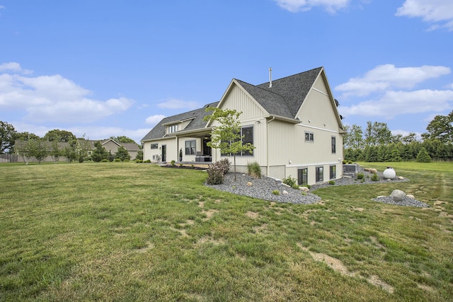 18919 I Dr N, Marshall, MI 49068 - view of home's exterior with a yard and a shingled roof