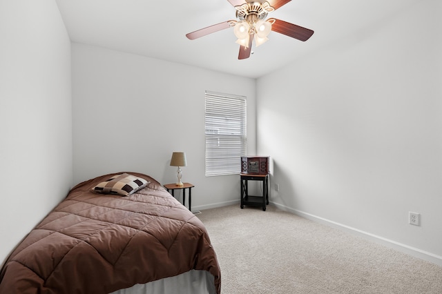 8761 Aveling Way, Richland, MI 49083 - carpeted bedroom with baseboards and a ceiling fan