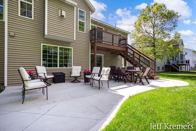 7153 Keystone Ct, Jenison, MI 49428 - view of patio / terrace with stairway