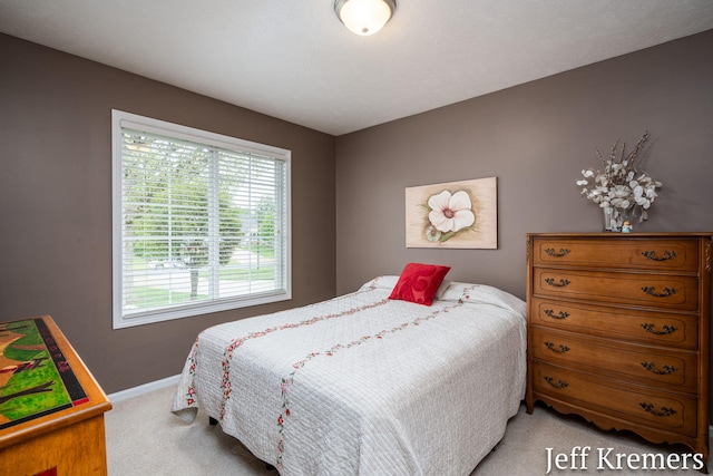 7153 Keystone Ct, Jenison, MI 49428 - bedroom featuring light carpet, multiple windows, and baseboards