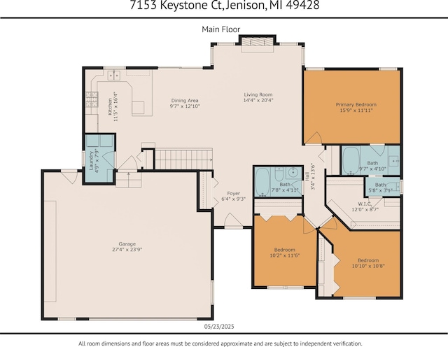 7153 Keystone Ct, Jenison, MI 49428 - home floor plan