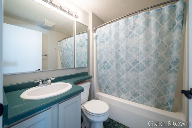 9318 Jefferson Rd, Lakeview, MI 48850 - full bath with vanity, toilet, and shower / bath combo