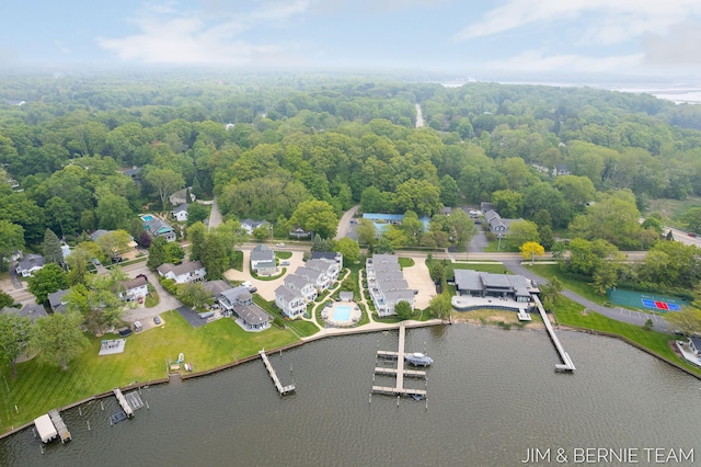 807 Lake St Unit 7, Saugatuck, MI 49453 - drone / aerial view of a large body of water