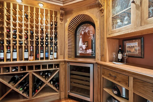 6461 E Bay Ln, Richland, MI 49083 - wine cellar featuring wine cooler