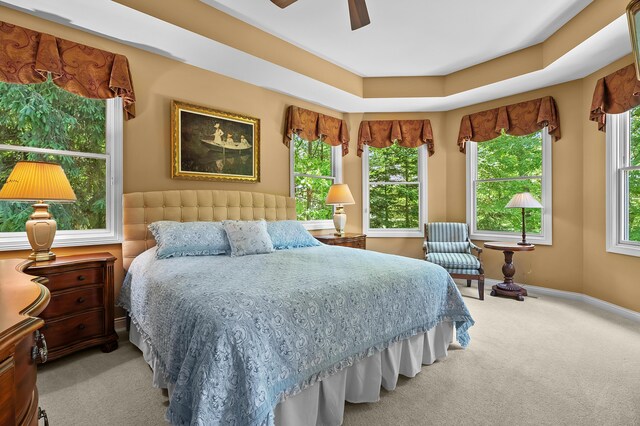 6461 E Bay Ln, Richland, MI 49083 - bedroom featuring carpet and a ceiling fan