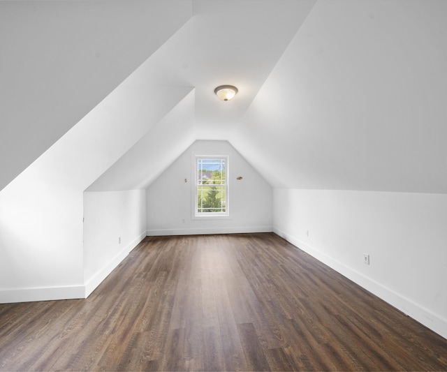 6201 Donovanridge, Dexter, MI 48130 - bonus room featuring wood finished floors, baseboards, and vaulted ceiling