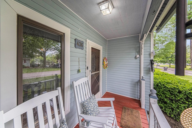 436 Portage St, Grass Lake, MI 49240 - view of wooden porch