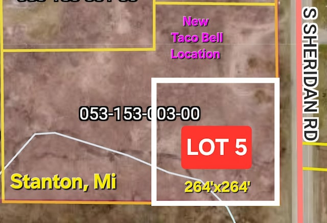V/LLOT5 S State St, Stanton, MI 48888