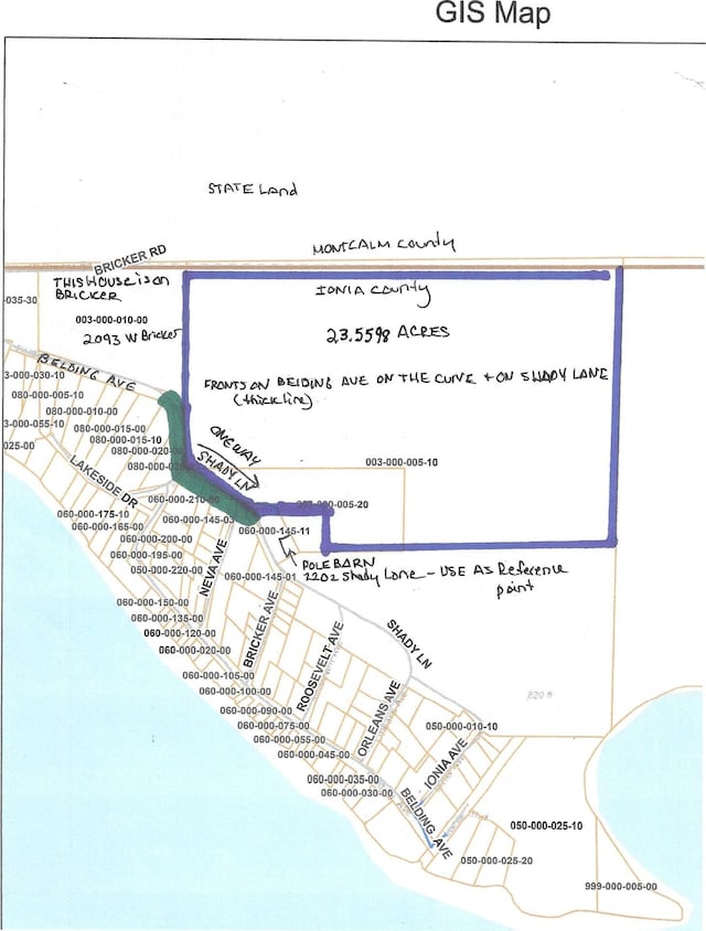 V/L Shady Ln, Fenwick City, MI 48834