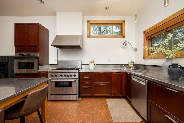 818 S 7th St, Ann Arbor, MI 48103 - kitchen featuring stainless steel countertops, appliances with stainless steel finishes, plenty of natural light, and a sink