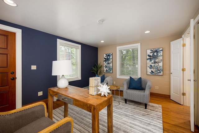 818 S 7th St, Ann Arbor, MI 48103 - office space featuring light wood finished floors, recessed lighting, and baseboards