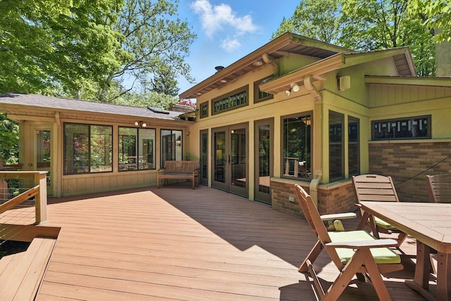 1630 S 3rd St, Niles, MI 49120 - deck featuring outdoor dining area and french doors