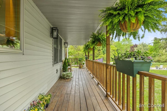 1480 W 72nd St, Newaygo, MI 49337 - view of wooden porch