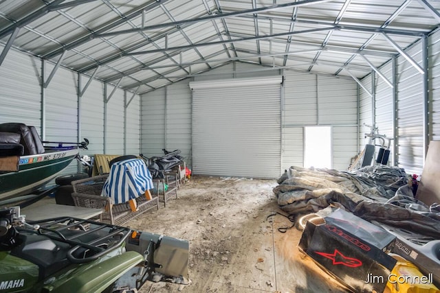 1480 W 72nd St, Newaygo, MI 49337 - garage featuring metal wall
