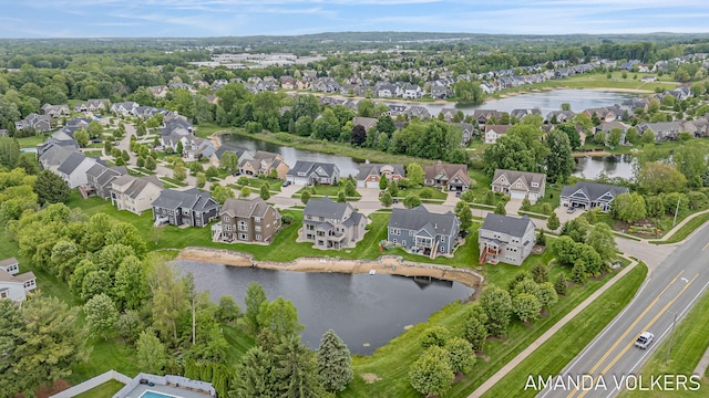 1551 Providence Cove Ct, Byron Center, MI 49315 - aerial view of residential area with a nearby body of water