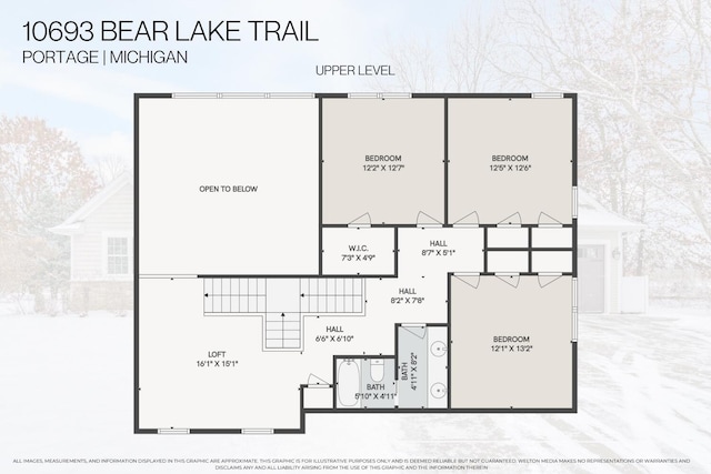 10693 Bear Lake Trl, Portage, MI 49024 - floor plan / room layout