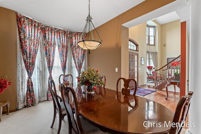 150 Bay Circle Dr, Holland, MI 49424 - dining room with stairway