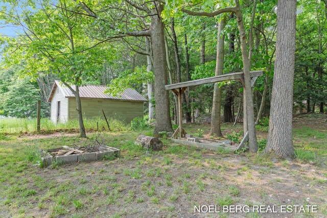 16507 Sleeper St, Grand Haven, MI 49417 - view of yard with an outbuilding