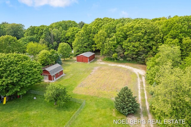 16507 Sleeper St, Grand Haven, MI 49417 - aerial view of property and surrounding area featuring a forest