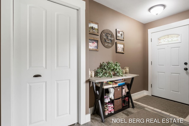 16507 Sleeper St, Grand Haven, MI 49417 - entryway featuring baseboards and light wood-type flooring