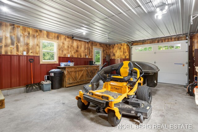 16507 Sleeper St, Grand Haven, MI 49417 - garage with wooden walls