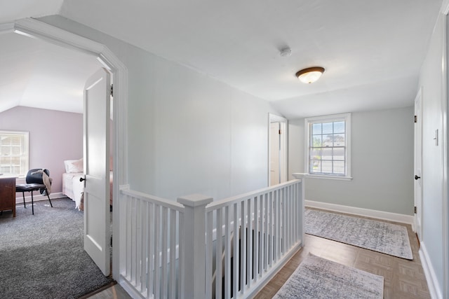 770 Bloomfield Blvd, Jackson, MI 49203 - hall with lofted ceiling and baseboards