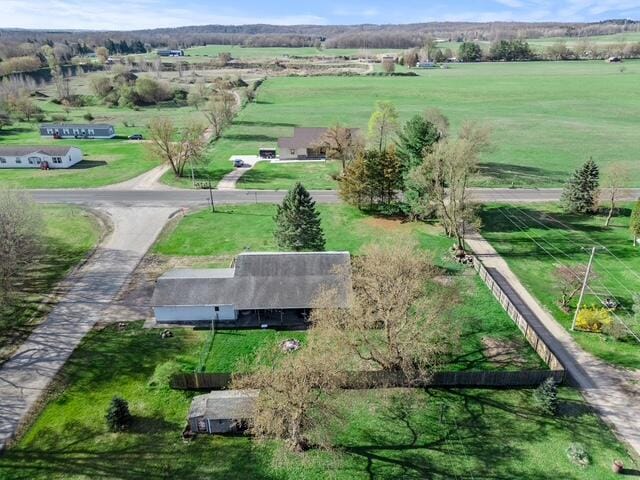 507 E 4th St, Hersey, MI 49639 - aerial view of sparsely populated area