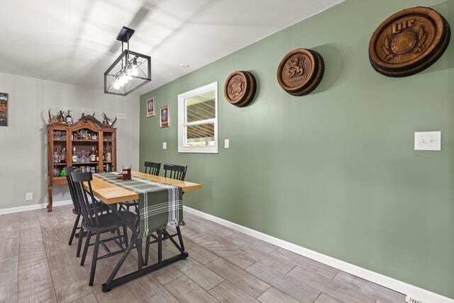 507 E 4th St, Hersey, MI 49639 - dining space featuring light wood finished floors and baseboards