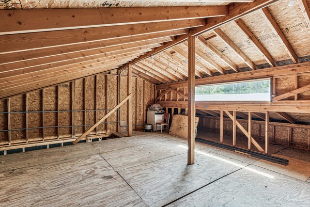 8661 Elm Valley Rd, Union Pier, MI 49129 - view of unfinished attic