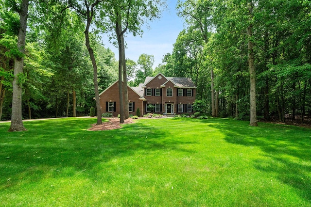 33081 Old Post Rd, Niles, MI 49120 - view of front of house with a front lawn and brick siding