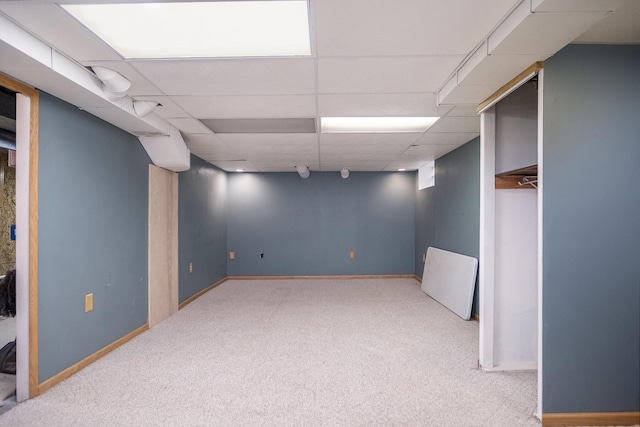 3544 Briggs Blvd NE, Grand Rapids, MI 49525 - finished basement featuring carpet, a paneled ceiling, and baseboards