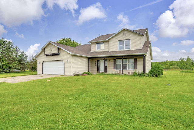 2045 E Baldwin Rd, Grand Blanc, MI 48439 - traditional home featuring driveway, a front yard, roof with shingles, and a garage