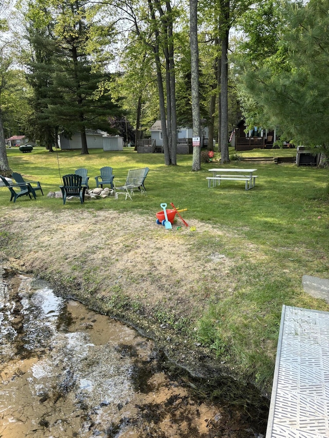 1142 Wolf Lake Dr, Baldwin, MI 49304 - surrounding community featuring a yard
