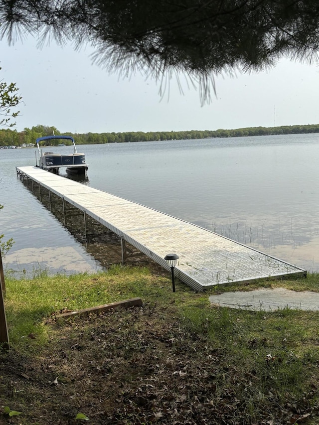 1142 Wolf Lake Dr, Baldwin, MI 49304 - dock area featuring a water view