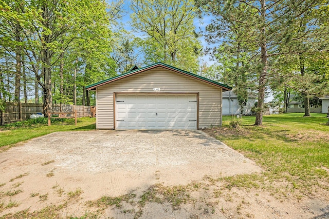 1142 Wolf Lake Dr, Baldwin, MI 49304 - view of detached garage