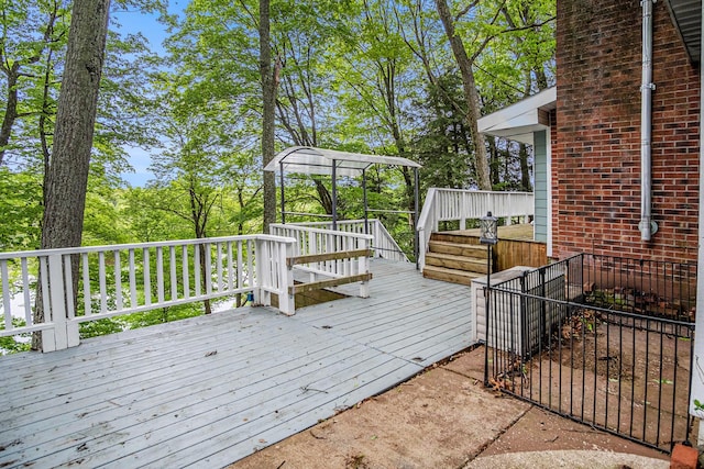 4468 Teal Ln, Newaygo, MI 49337 - view of wooden deck