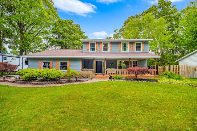 4744 Sandy Ln, Whitehall, MI 49461 - view of front of property with a porch