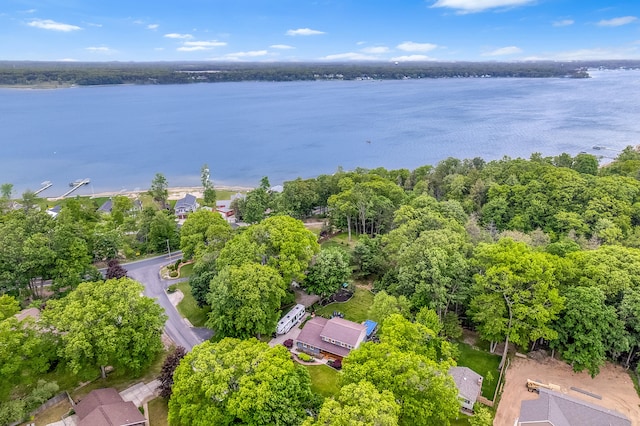 4744 Sandy Ln, Whitehall, MI 49461 - aerial perspective of suburban area with a large body of water