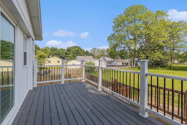 1335 Knapp St NE, Grand Rapids, MI 49505 - deck with a residential view and a yard