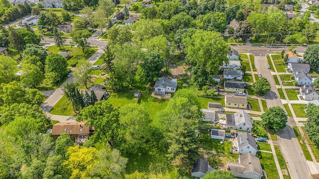 1335 Knapp St NE, Grand Rapids, MI 49505 - aerial view of residential area with a tree filled landscape