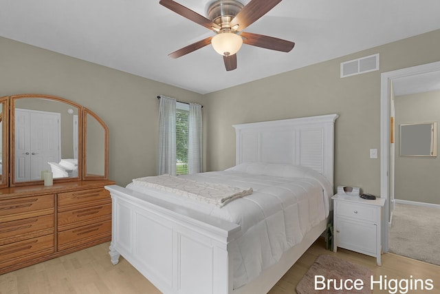 614 Oriole Ct Unit 7, Middleville, MI 49333 - bedroom with light wood finished floors and ceiling fan