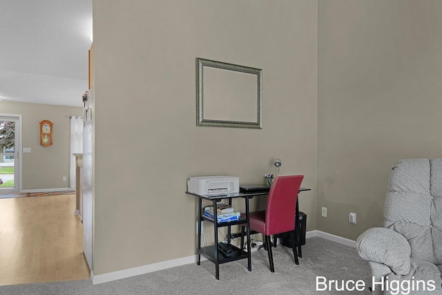 614 Oriole Ct Unit 7, Middleville, MI 49333 - office area with baseboards