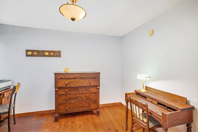 5700 Dexter Townhall Rd, Dexter, MI 48130 - office space featuring hardwood / wood-style floors and baseboards