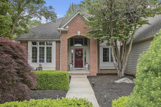 5448 Waterfield Ct, Ann Arbor, MI 48108 - traditional-style home featuring brick siding and roof with shingles