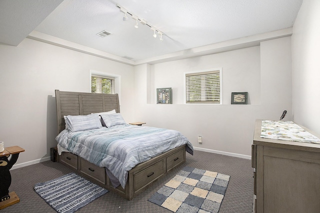 5448 Waterfield Ct, Ann Arbor, MI 48108 - carpeted bedroom featuring track lighting and baseboards