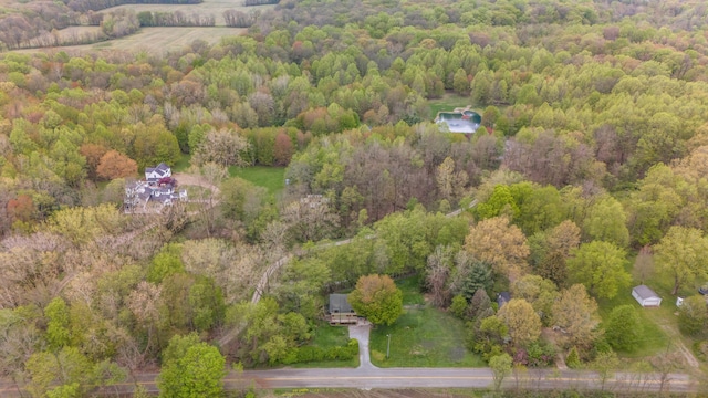 16434 S Basswood Rd, Three Oaks, MI 49128 - aerial overview of property's location with a heavily wooded area