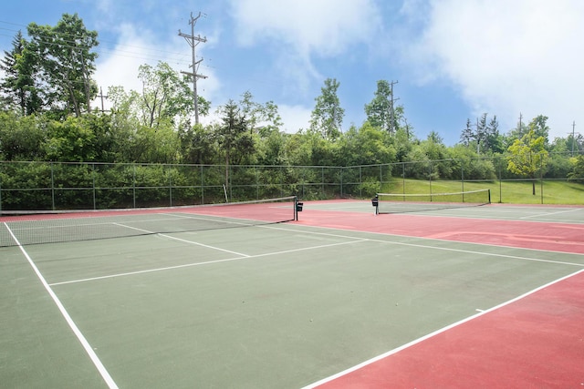2503 Meade Ct, Ann Arbor, MI 48105 - view of tennis court featuring community basketball court